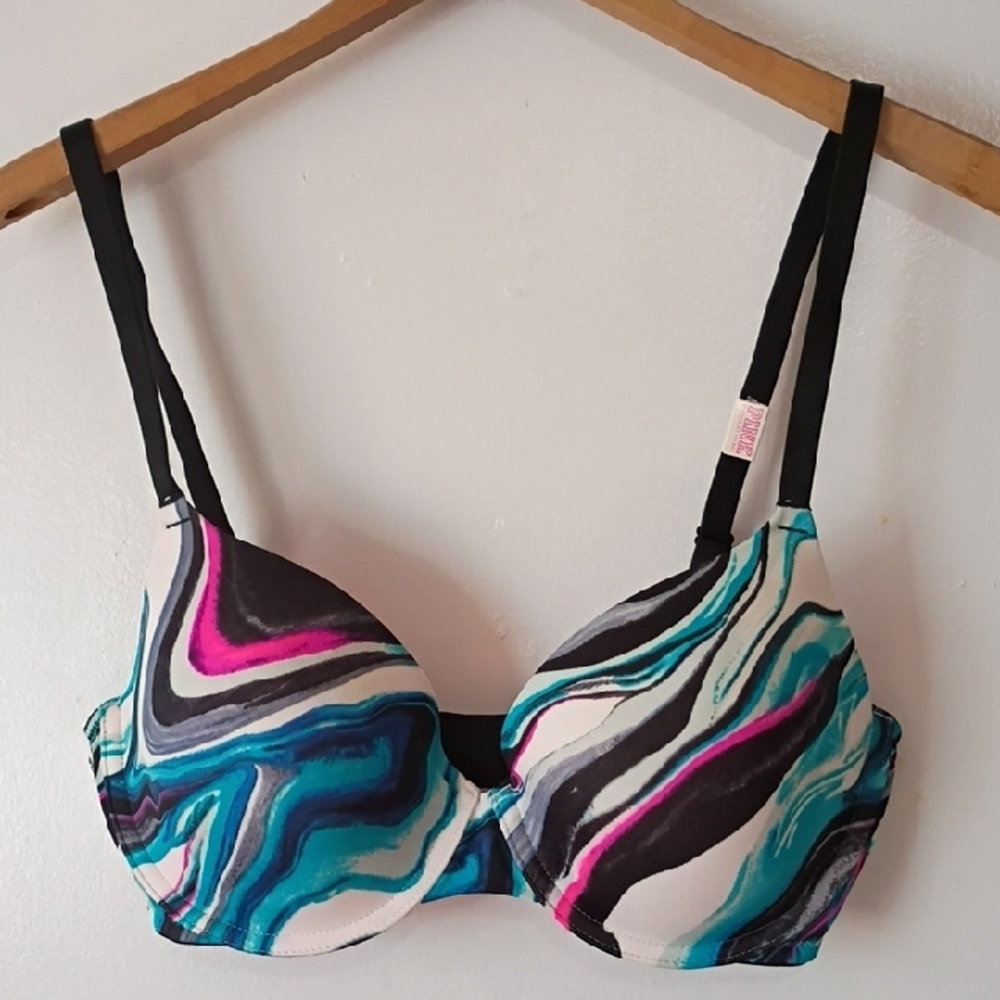 Victoria's Secret Multicolor Swirl Bra